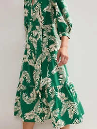 Phase Eight Women's Louisa Mandarin Collar Midi Shirt Dress