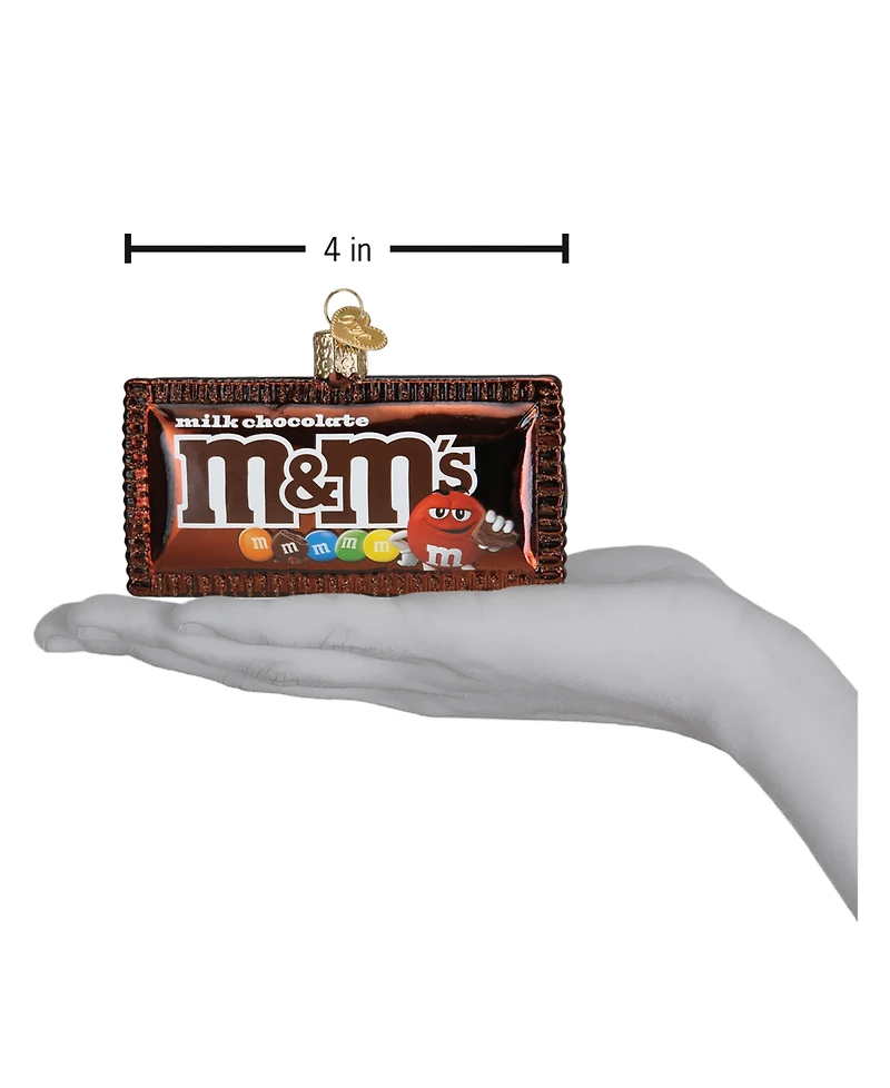 Old World Christmas 2.5" Mars Wrigley Candies M&M's Milk Chocolate Candy Ornament