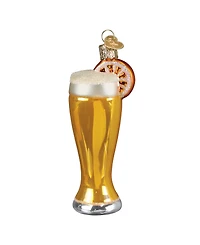 Old World Christmas 4.5" Adult Beverages Glass of Blue Moon Beer Ornament