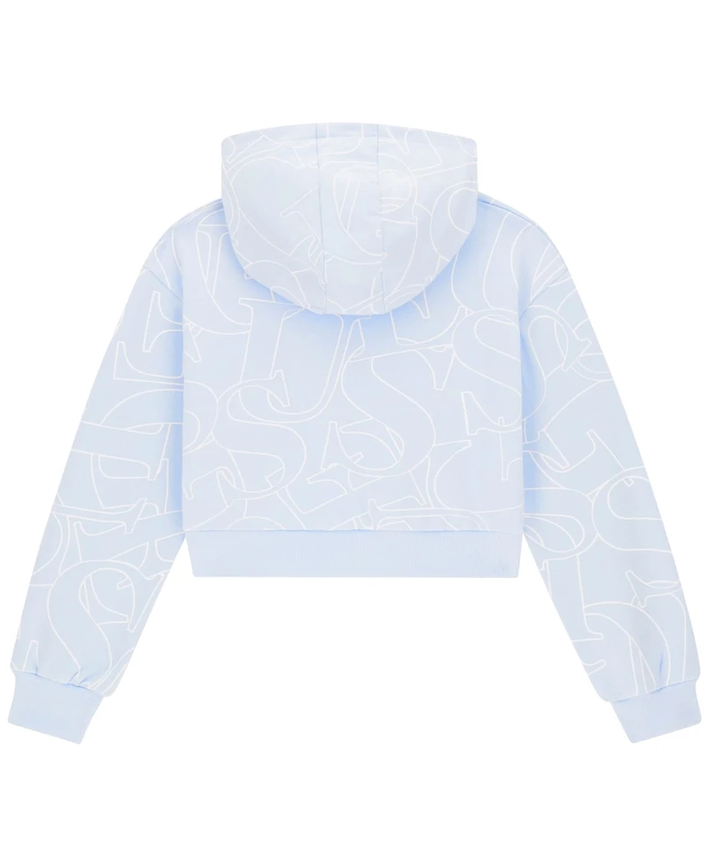Guess Girls' 7-16 Printed Long-Sleeve Hoodie