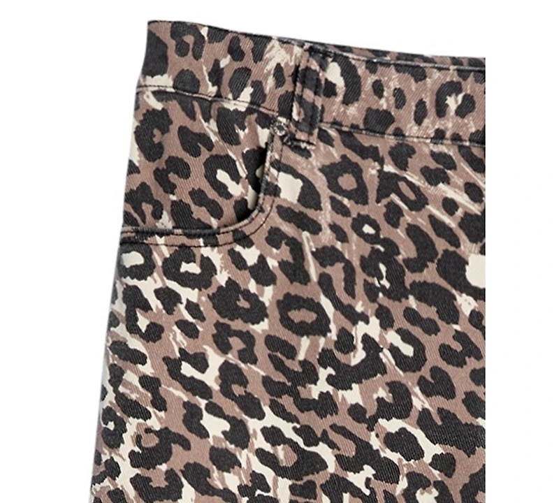 Guess Girls' 7-16 Printed Bull Denim Relaxed-Fit Jeans