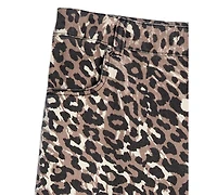 Guess Girls' 7-16 Printed Bull Denim Relaxed-Fit Jeans
