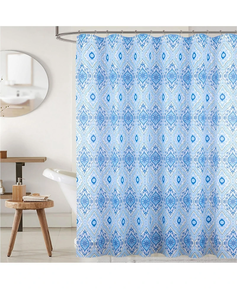 Rt Designers Collection 90 Gsm Printed Peva Glit Jaxx Shower Curtain