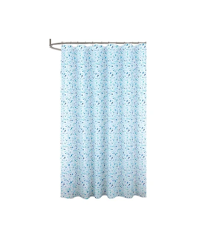 Rt Designers Collection 90GSM Peva Glit Printed Terrazzo Shower Curtain 70" x 72"
