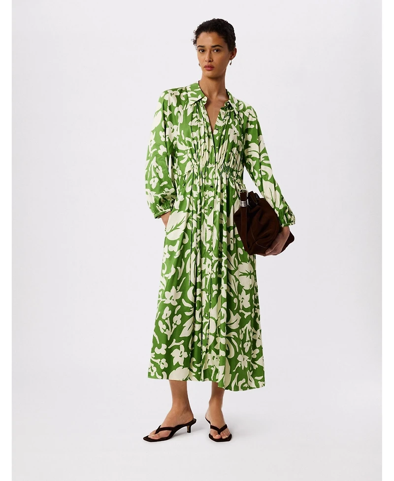 Whistles Women's Floral Trapeze Shirt Dress
