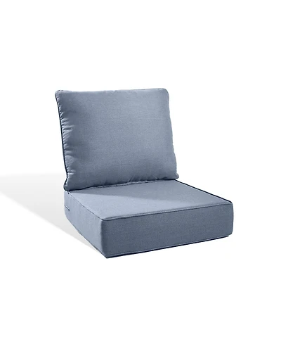 Gymojoy PlushCore 2-Piece Deep Seating Outdoor Dining Chair Thick Cushion Set (1-Set)