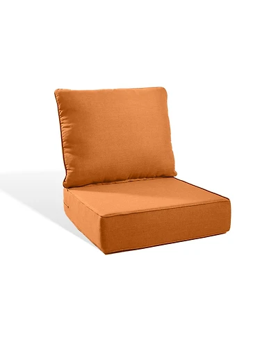 Gymojoy PlushCore 2-Piece Deep Seating Outdoor Dining Chair Thick Cushion Set (1-Set)