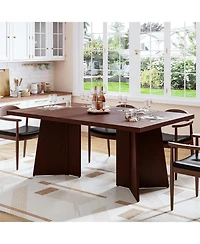 gaomon 63" Rectangular Dining Table for 6-8, Thick Tabletop and Heavy Duty Legs, Modern Kitchen