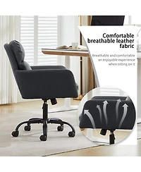 Rainsken Pu Leather Office Desk Chair