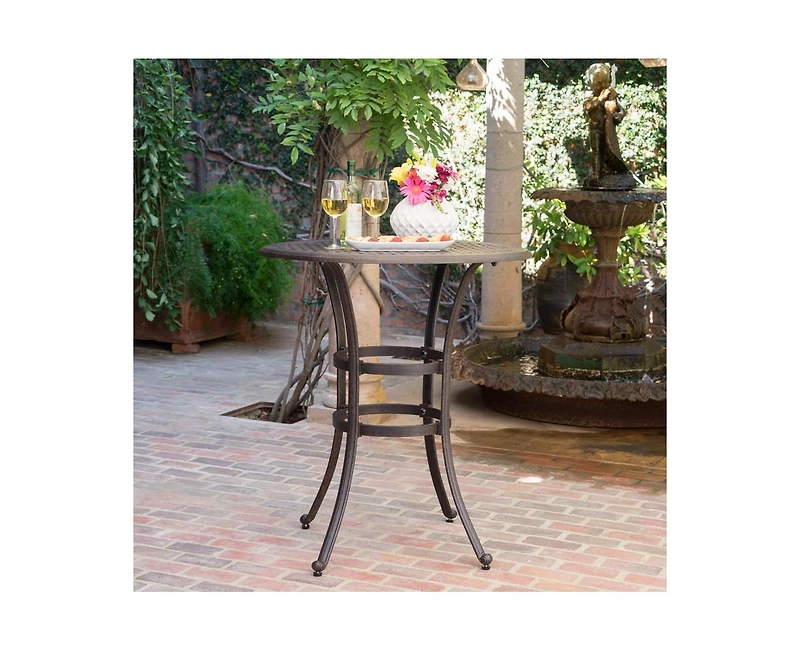 sumyeg Cast Aluminum Outdoor Bar Table
