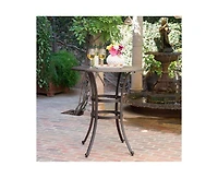 sumyeg Cast Aluminum Outdoor Bar Table