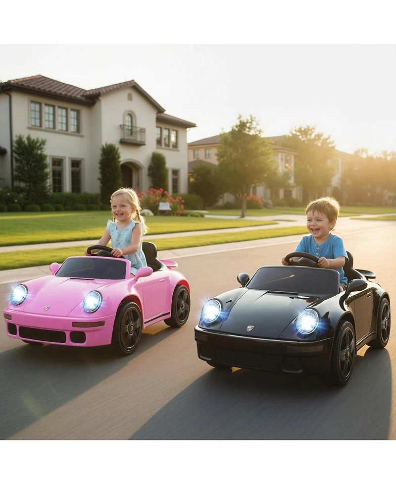 Mecale 12V Electric Ride On Car Licensed Ruf Ctr with Remote Control and Music