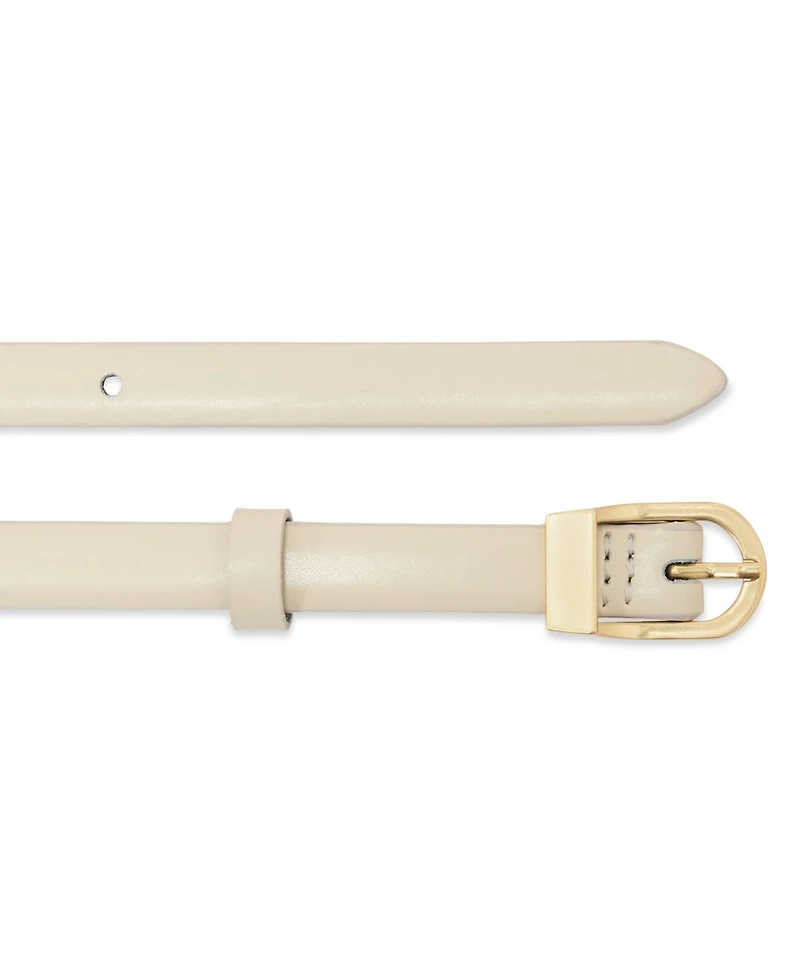 Reiss Women's Leather Mini-Buckle Belt