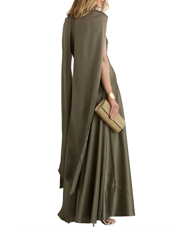 Reiss Women's Satin Cape Maxi Dress