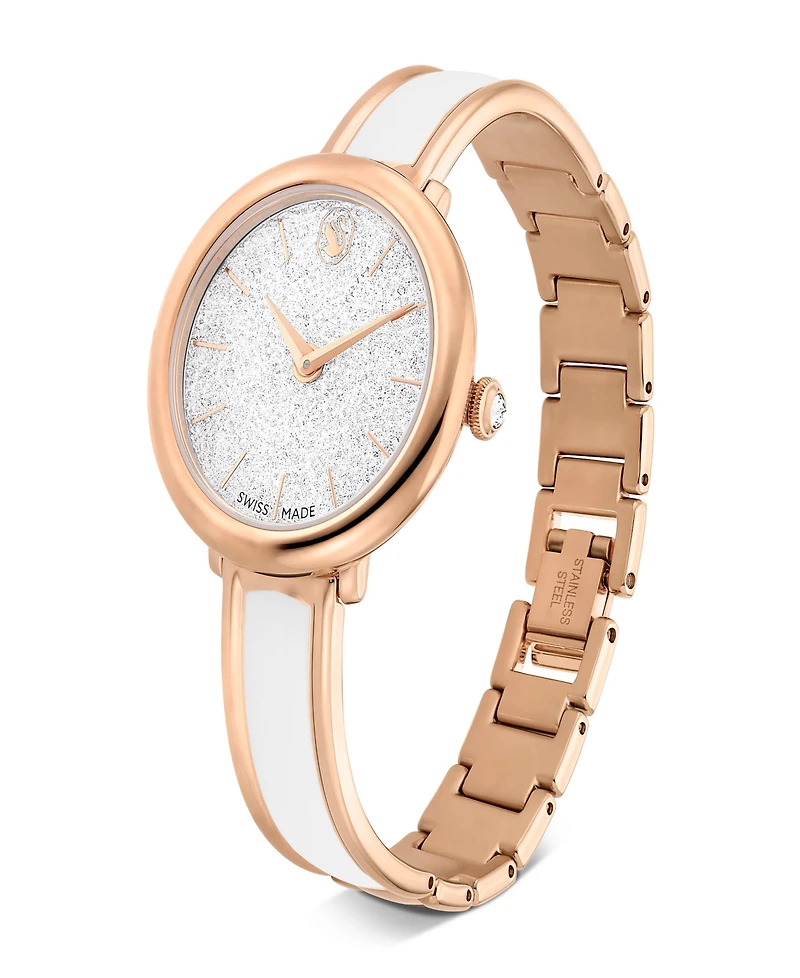 Swarovski Crystalline Bangle Metal Bracelet Watch 32 x 32mm