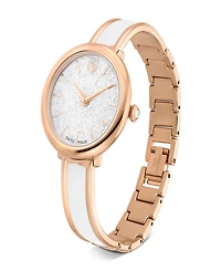 Swarovski Crystalline Bangle Metal Bracelet Watch 32 x 32mm