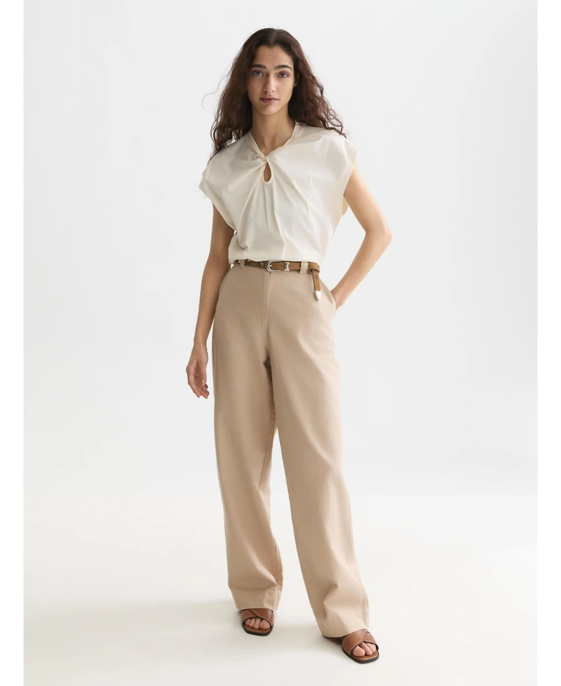 Scotch & Soda Women's Twisted Neckline Tops and Tees