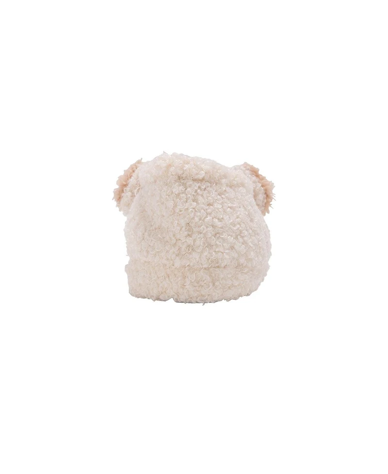 Kensie Toddler Sherpa Cozy Plush SlipOn Slippers - Ivory