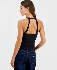 Guess Women's Shaneen Logo Square-Neck Halter Top