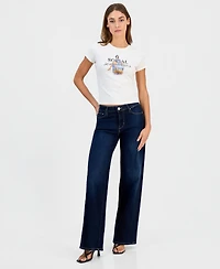 Guess Women's Social Sometimes Short-Sleeve T-Shirt
