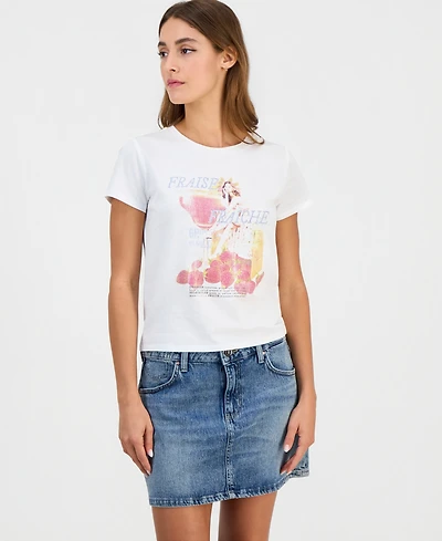 Guess Women's Strawberry Girl Short-Sleeve Baby T-Shirt