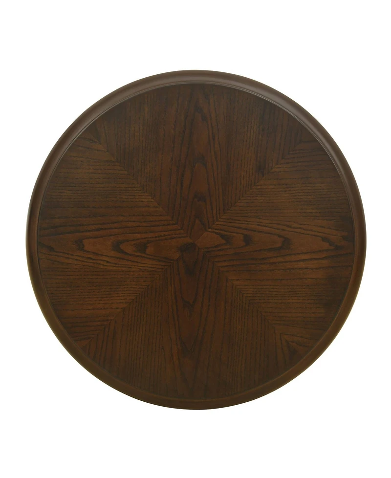 Martha Stewart Collection Philippe 20" Round Wood End Table with Shelf