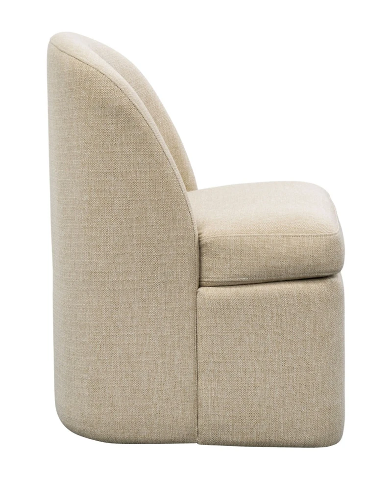 Ink+Ivy Lyra 23.5" Upholstered Dining Chair with Casters
