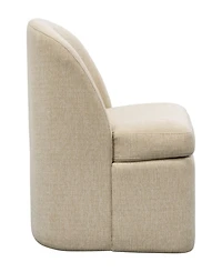 Ink+Ivy Lyra 23.5" Upholstered Dining Chair with Casters