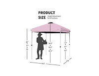 Boyel Living 6.6 x 6.6 Feet Outdoor Pop-up Canopy Tent with Roller Bag
