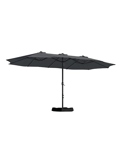 Boyel Living 15 Feet Patio Umbrella with Base Included Outdoor Double-sided Umbrella Extra Large Umbrella for Patio