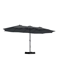 Boyel Living 15 Feet Patio Umbrella with Base Included Outdoor Double-sided Umbrella Extra Large Umbrella for Patio