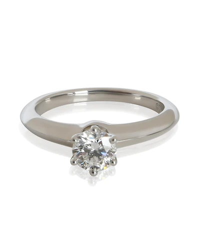 Pre-Owned Tiffany & Co 0.6 ct Round Brilliant Diamond Engagement Ring