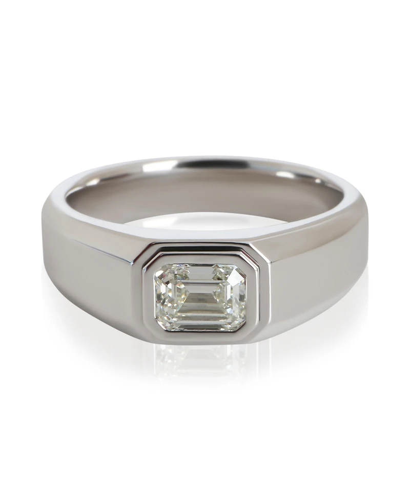 Pre-Owned Tiffany & Co 1.04 ct Emerald Diamond Charles Tiffany Men's Engagement Ring