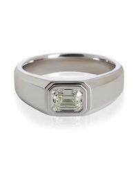 Pre-Owned Tiffany & Co 1.04 ct Emerald Diamond Charles Tiffany Men's Engagement Ring
