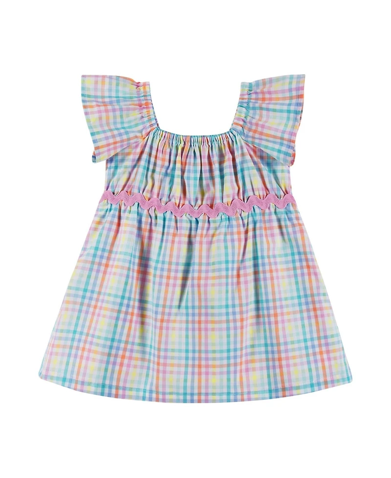 Andy & Evan Baby Girls Plaid Dress Set