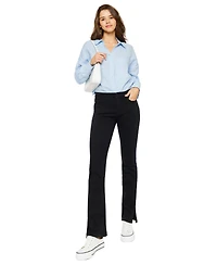 KanCan Women's Mai Mid Rise Y2K Bootcut Jeans