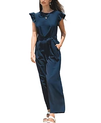 Cupshe Women's Elegant Ruffle Sleeve Jumpsuit
