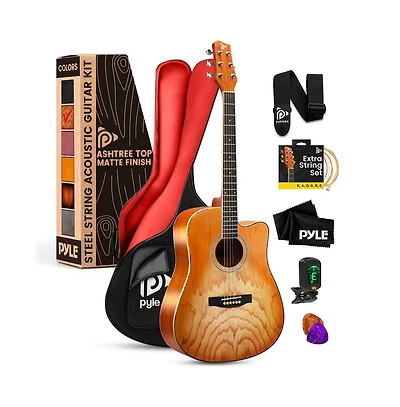 Pyle 41 Steel Strings Acoustic Guitar for Beginner and Adults