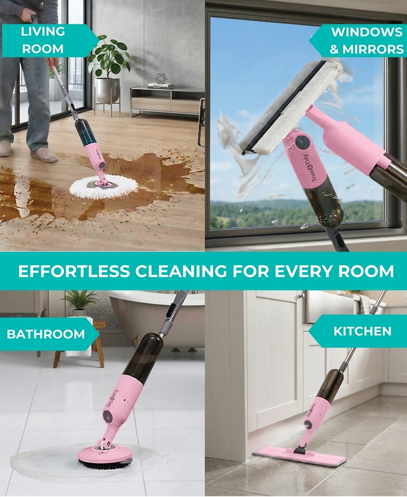True & Tidy 4-in-1 Spray Mop Kit