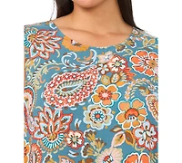 Msk Plus Crewneck Sleeveless Shift Dress