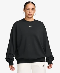 Nike Women's Studio Fleece Oversized Crewneck Sweatshirt