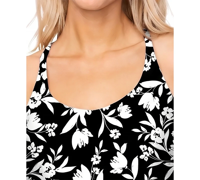 Island Escape Women's Racer-Back Underwire Tankini Top