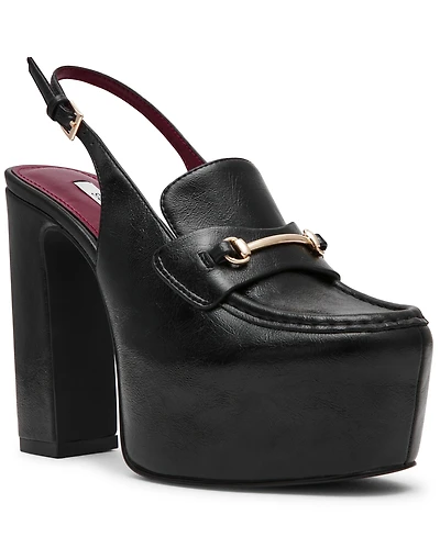Steve Madden Women's Quinn High Platform Slingback Loafer Pumps