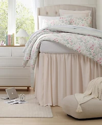 Laura Ashley Arden Floral Washed Microfiber -Pc. Comforter Set