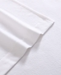 Laura Ashley Solid Cotton Flannel 3-Pc. Sheet Set, Twin