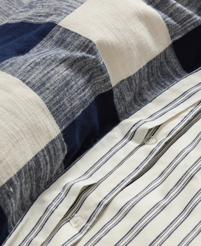 Levtex Home Highland Plaid Woven 3-Piece Duvet Cover Set, King/California King