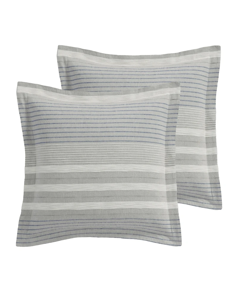 Levtex Home Hawthorn Stripes Cotton 2-Piece Sham Set, European