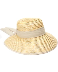 Bcbg Wheatstraw Face Framer Linen Tie Hat