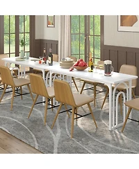 Slickblue 63 Inch Kitchen Dining Table for 6-8 Rectangular Farmhouse