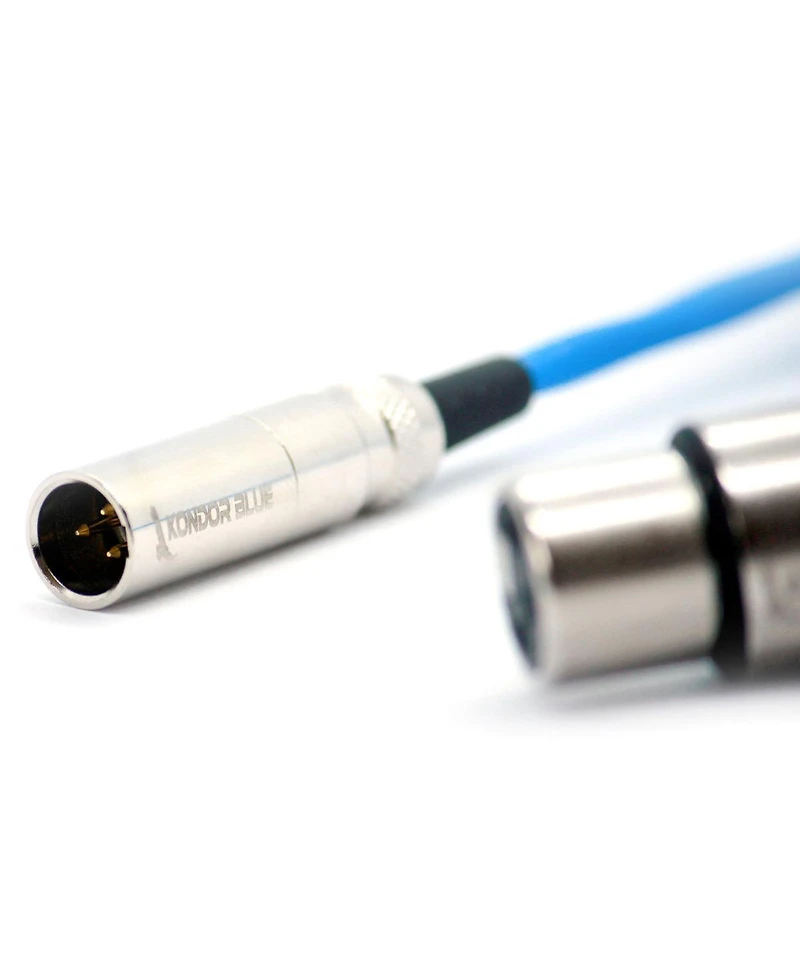 Kondor Blue 16" Mini Xlr Male to Xlr Female Audio Cable for Bmpcc 4K/6K Camera
